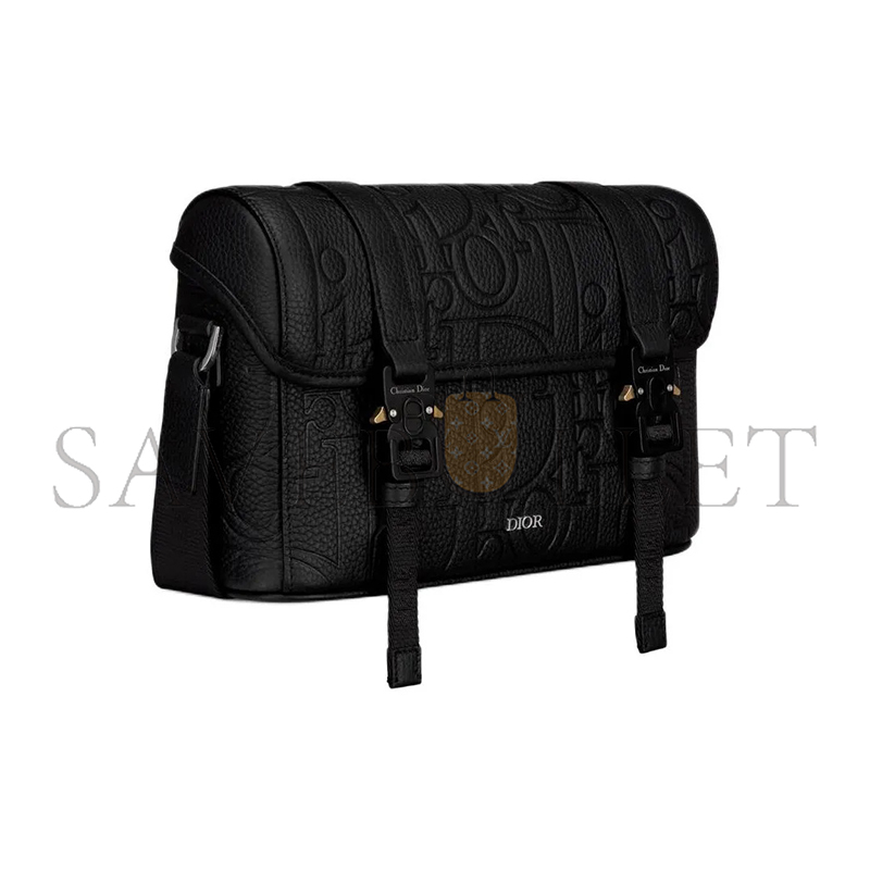 D*or hit the road grained calf leather 1espo333llg-h00n (24*18*8cm)